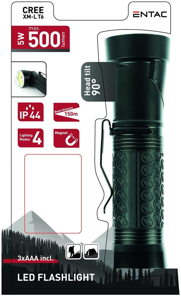 Entac Flashlight 90 5W T6 Alu 3xAAA - Entac