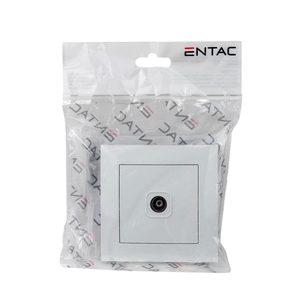 Entac Arnold TV-Wanddose Endstück Weiß - Entac