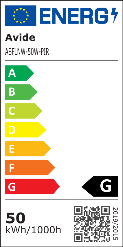 Avide Value LED Flutlicht Slim SMD 50W NW 4000K PIR - Avide