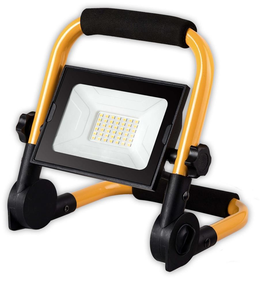 Avide LED Flutlicht Slim SMD 30W mit Ständer 1,5m NW 4000K - Avide