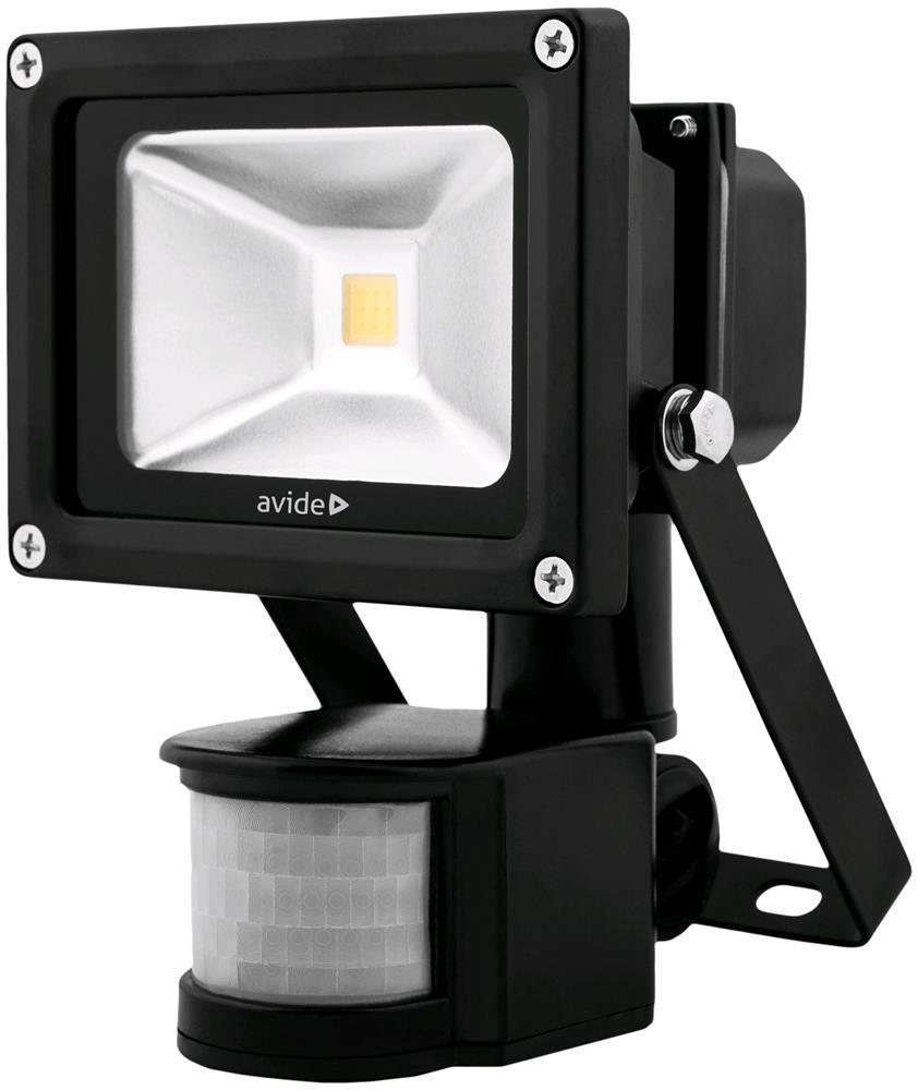 Avide LED Flood Light 10W NW 4000K PIR - Avide