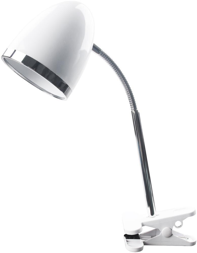 Avide Basic Schreibtischlampe Clip Weiß E27 max.15W - Avide