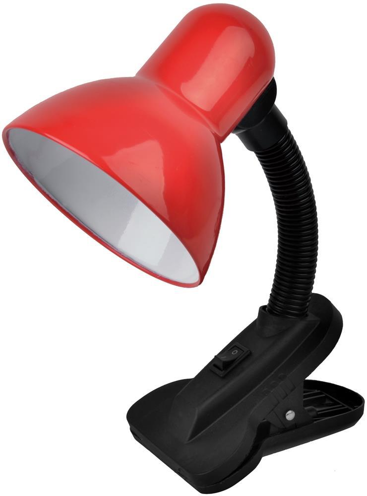 Avide Basic Schreibtischlampe Clip Rot Max 60W - Avide