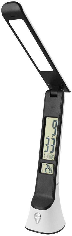 Avide LED Schreibtischlampe Leder Hugo Weiß-Schwarz 6W Kalender - Avide