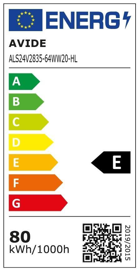 Avide LED Strip 24V 8W 3000K IP20 10m 145lm/W - Avide