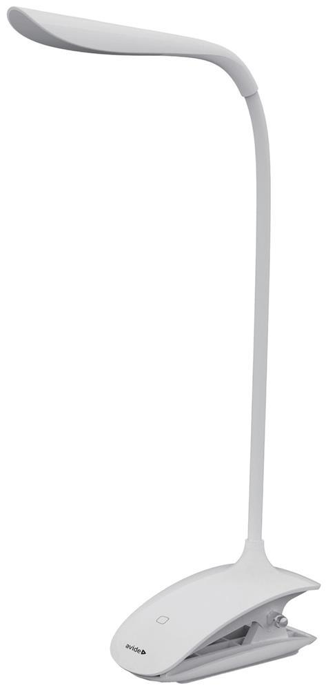 Avide LED Schreibtischlampe Clip Weiß 1.5W - Avide