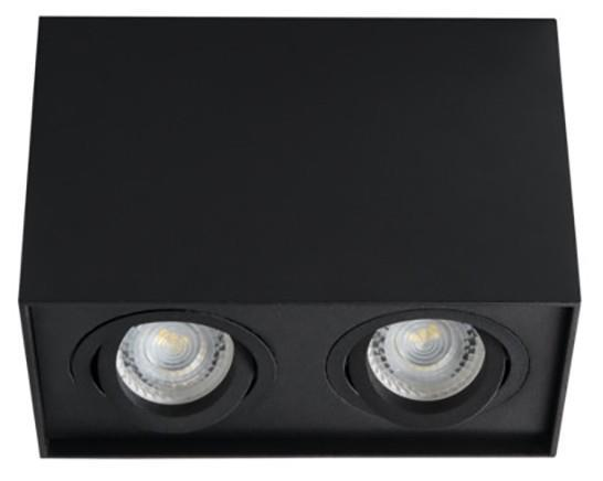 Avide GU10 Spot Light Square Black Schwenkbar Doppel - Avide