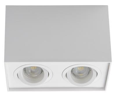 Avide GU10 Spot Light Square White Schwenkbar Doppel - Avide