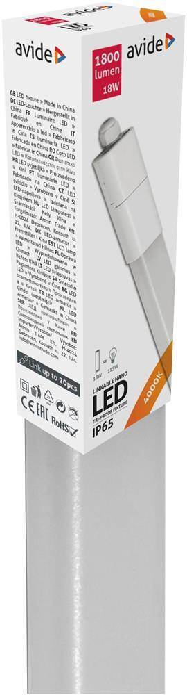 Avide LED Nano Light Linkable 600mm 18W 4000K NW IP65 - Avide