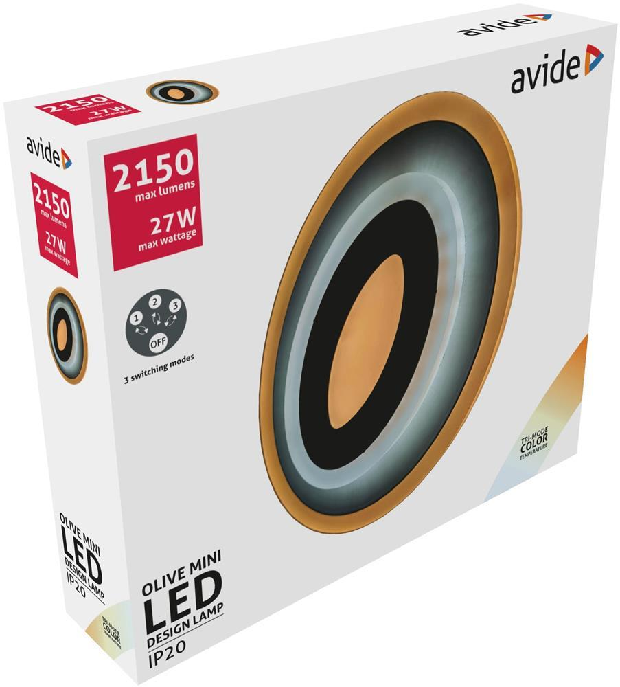 Avide Wall Design Oyster Olive mini 3 Switch 27W - Avide