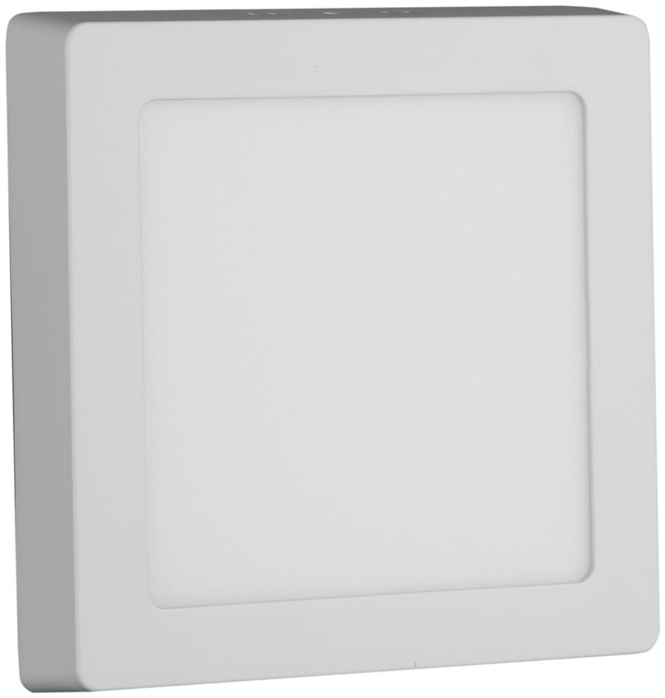 Avide LED Deckenleuchte Aufputz Quadratisch ALU 12W CW 6400K - Avide