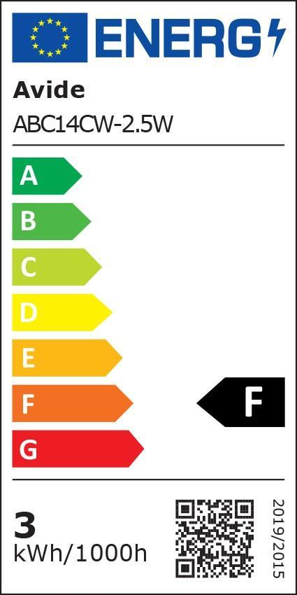 Avide LED Candle 2.5W E14 CW 6400K - Avide
