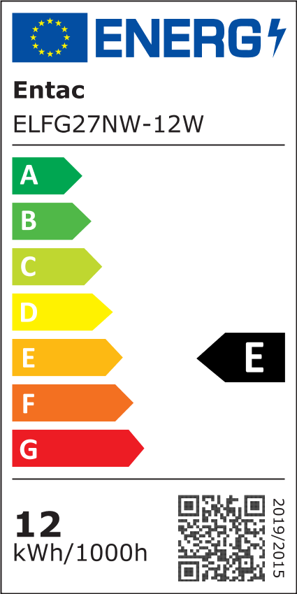 Entac LED Filament A70 12W E27 NW 4000K - Entac
