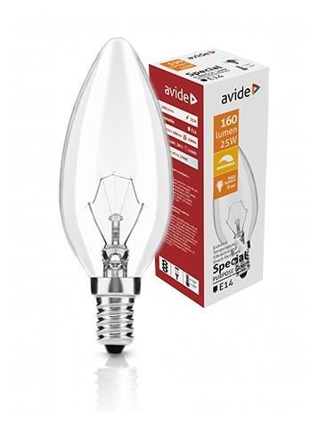 Avide Special Heat Resistant Bulb C35 25W E14 WW - Avide