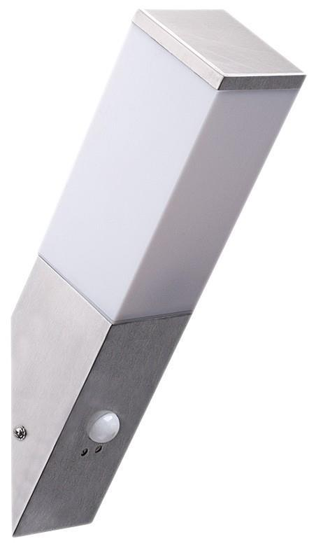 Avide Outdoor Wandleuchte Panama 1xE27 PIR IP44 Satin Nickel - Avide