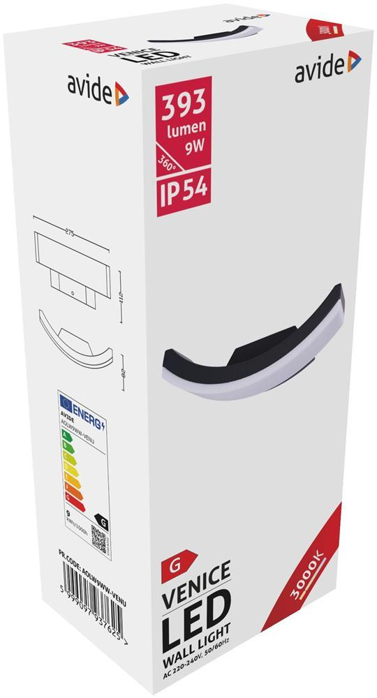 Avide Outdoor Wandleuchte Venice LED 9W WW IP54 - Avide