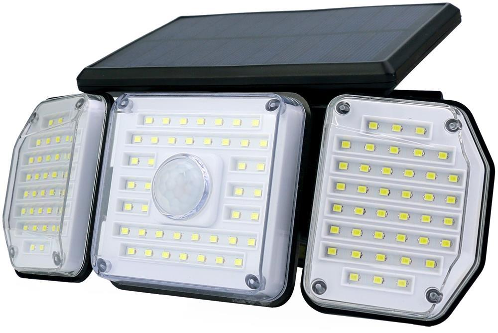 Entac Solar Plastic Wandleuchte 2W SMD 3-fach mit PIR - Entac