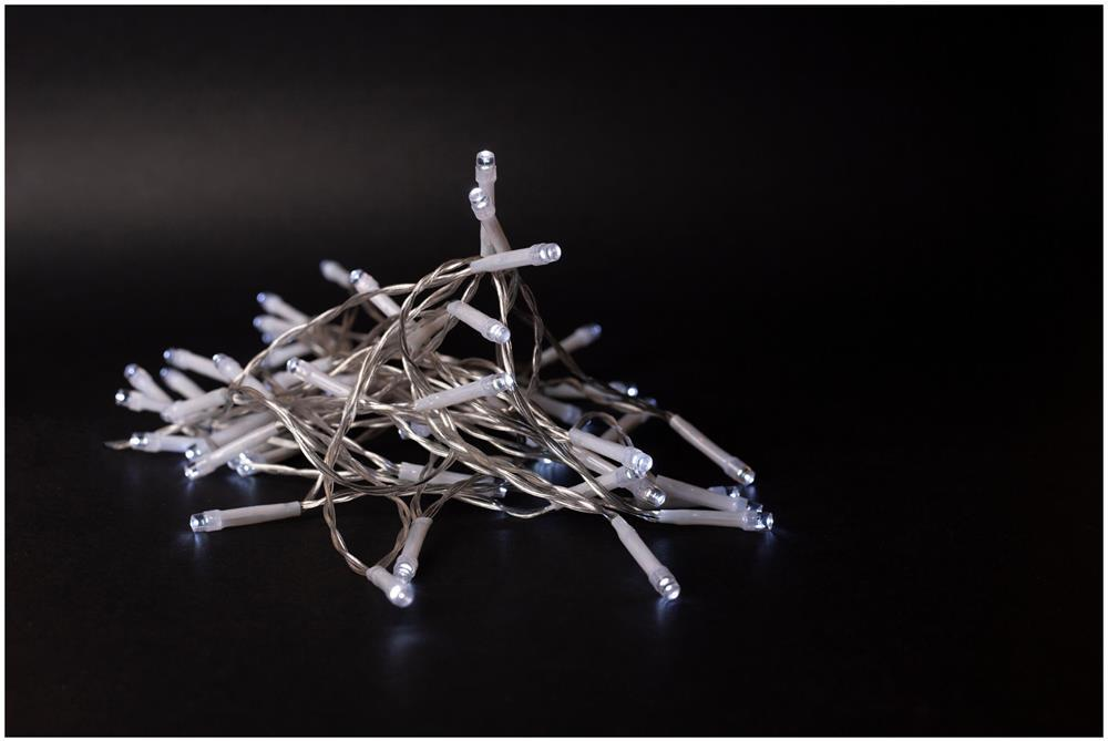 Entac Christmas Indoor 10 LED Light CW 1,3m (2AA ausgenommen) - Entac