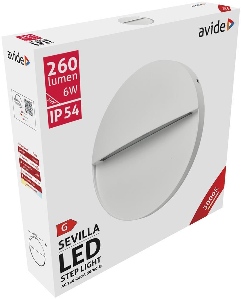 Avide Outdoor Step Lamp Sevilla LED 6W WW IP54 16cm - Avide