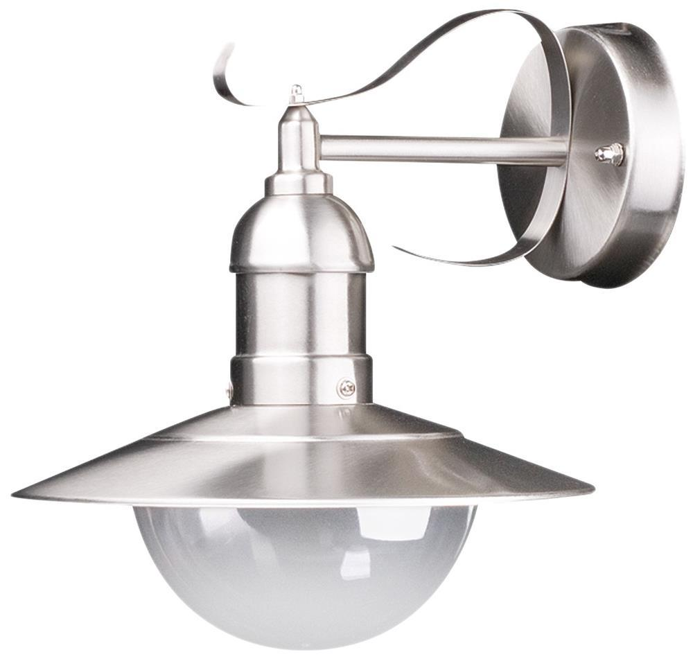 Avide Outdoor Wandleuchte Imperial 1xE27 IP44 Edelstahl - Avide