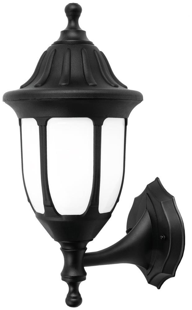 Avide Außenwandleuchte Mateo-U 1xE27 Schwarz IP44 - Avide