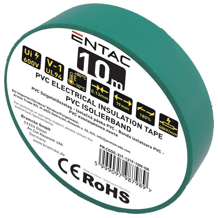 Entac Isolierband 0.13x19mm Grün 10m - Entac