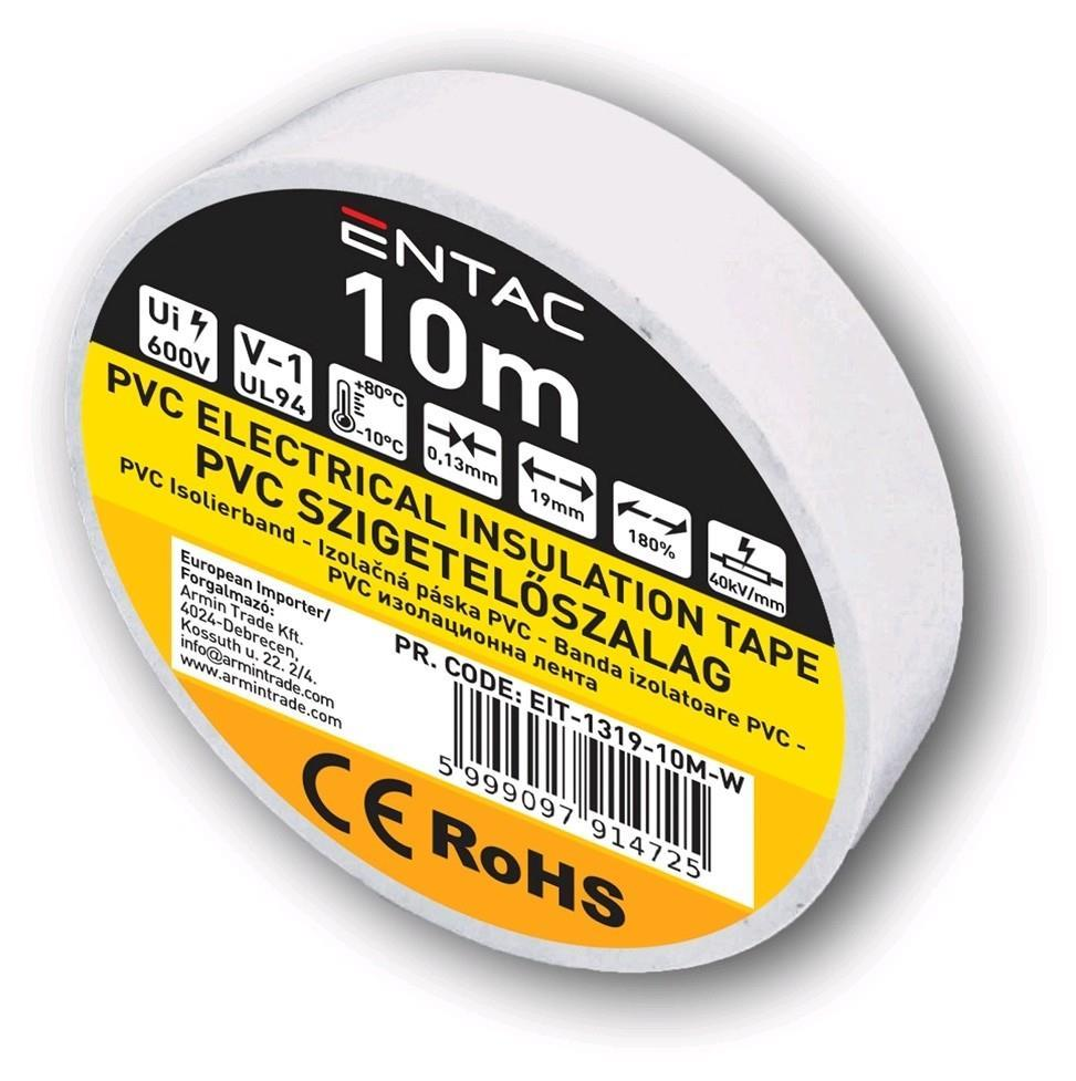 Entac Isolierband 0.13x19mm Weiß 10m - Entac
