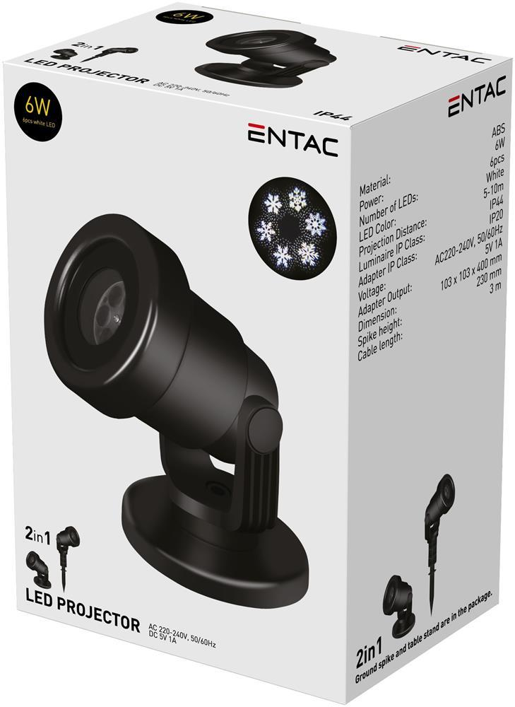 Entac LED Projector Light 6W weiß 5-10m - Entac