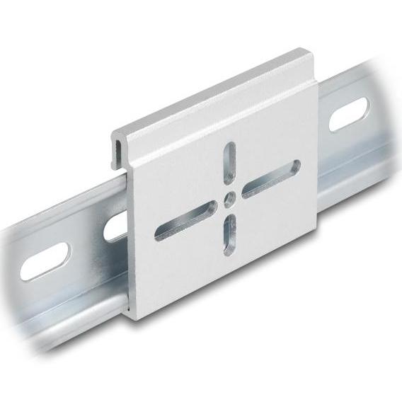 Delock Aluminium Montageclip für Hutschiene 60,0 x 47,8 mm silber