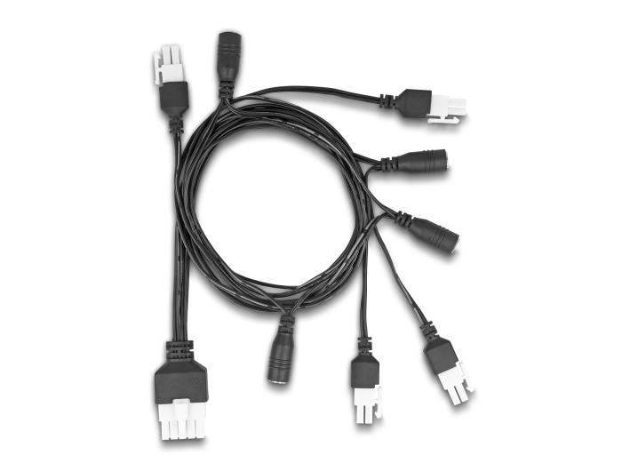 Delock Kabel Mini-Fit 4,2 mm 10-Pin Stecker zu 4 x DC 5,5 x 2,5 mm Buchse