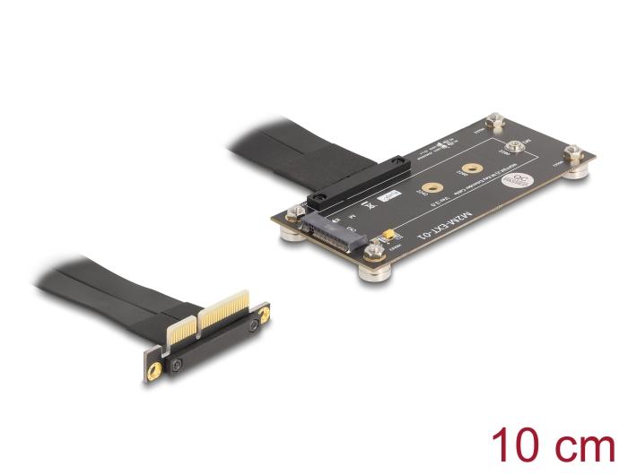 Delock Adapter PCIe 3.0 x4 Stecker 90 gewinkelt zu M.2 Key M Buchse mit