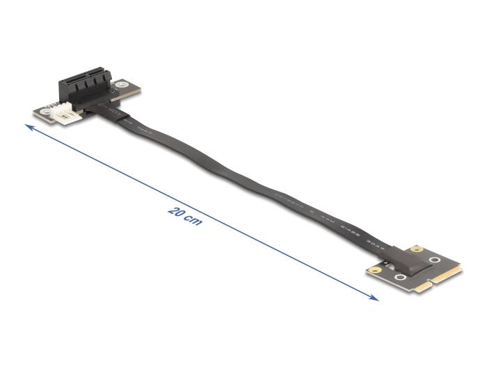 Delock Adapter Mini PCIe Stecker zu PCIe 3.0 x1 Buchse 90 gewinkelt mit
