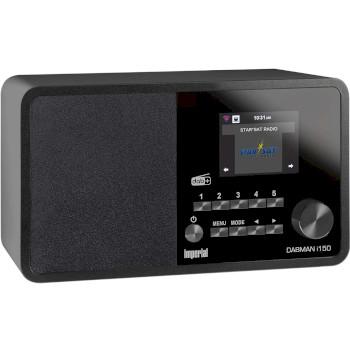 DABMAN i150 Kompaktes Hybridradio für Internet / DAB+ / FM Schwarz - Imperial