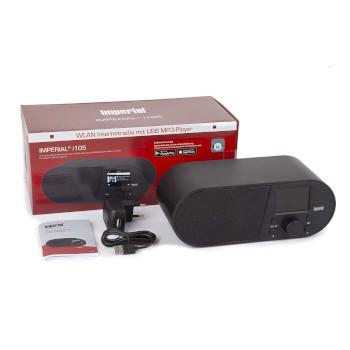 I105 Wi-Fi Internetradio mit 2,4 Zoll Farbdisplay, schwarz - Imperial