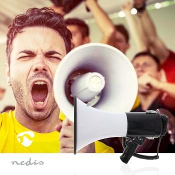 Megafon Maximale Reichweite: 1500 m Maximales Volumen: 120 dB Abnehmbares - Nedis
