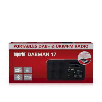 DABMAN 17 tragbares DAB+/FM-Radio mit Bluetooth schwarz - Imperial