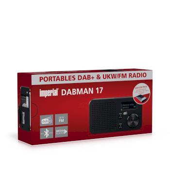 DABMAN 17 tragbares DAB+/FM-Radio mit Bluetooth schwarz - Imperial