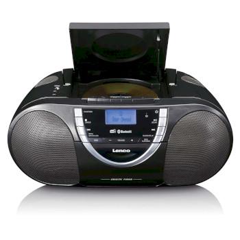Tragbare DAB+ und FM-Radio mit CD-Kassette und Bluetooth Schwarz - Lenco