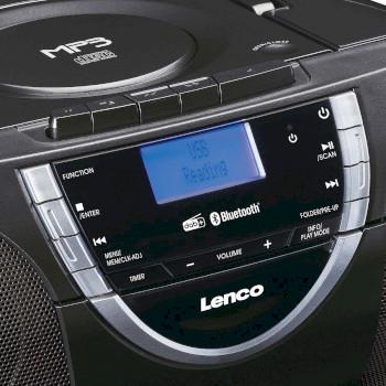 Tragbare DAB+ und FM-Radio mit CD-Kassette und Bluetooth Schwarz - Lenco