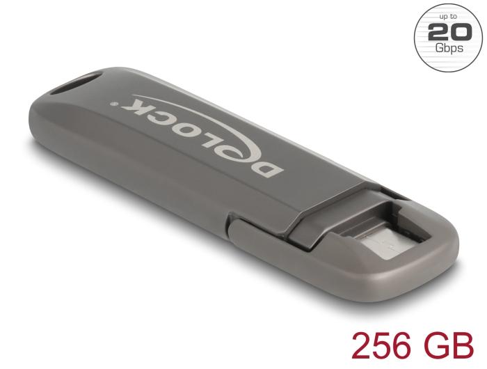 Delock USB 20 Gbps USB-C™ Speicherstick 256 GB, Lesegeschwindigkeit 1980