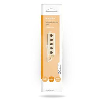 Telekomverlängerungskabel RJ11 Stecker 5x RJ11 (4/6) Buchse 0,20 m Kabel - Nedis