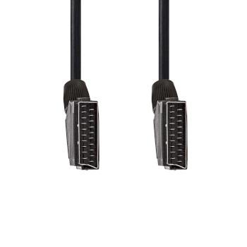 Scart kabel Deze SCART kabel is geschikt om apparatuur zoals een DVD-speler met uw TV te verbinden. Aansluiting 1: Scart male Aansluiting 2: Scart male Kleur: Zwart Lengte: 1.5 meter - Nedis
