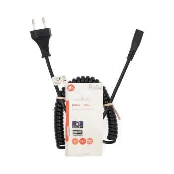 Stromkabel Euro Male IEC-320-C1 Gerade Gerade Vernickelt 2,00 m - Nedis