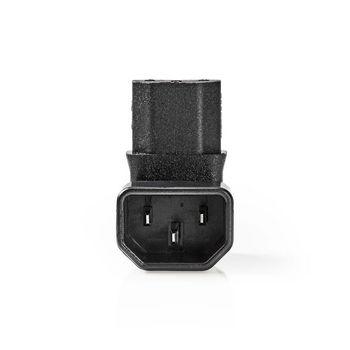 Verlängerungsstecker IEC-320-C13 IEC-320-C14 90 gewinkelt Vernickelt - Nedis