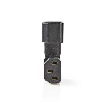 Verlängerungsstecker IEC-320-C13 IEC-320-C14 Links gewinkelt Vernickelt - Nedis