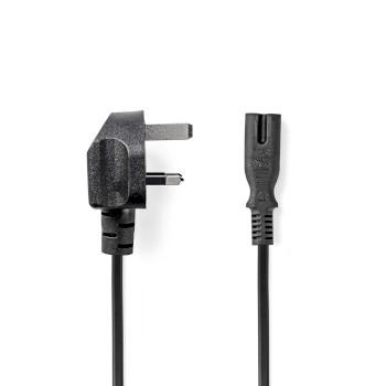 UK-Netzkabel UK Stecker IEC-320-C7 2,00 m Ja 2 x 0,75 mm² - Nedis