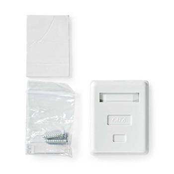 Netzwerk-Wanddose Aufputz 1 Port(s) UTP CAT6 Gerade Female Gold - Nedis