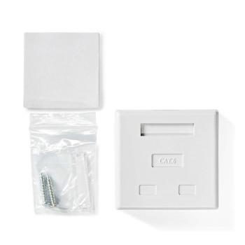 Netzwerk-Wanddose Aufputz 2 Port(s) STP CAT6 Gerade Female Gold - Nedis