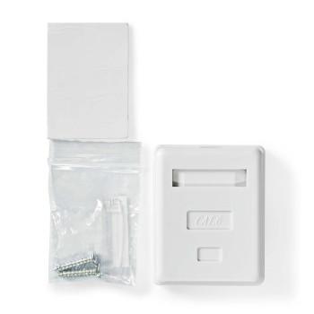 Netzwerk-Wanddose Aufputz 1 Port(s) STP CAT6 Gerade Female Gold - Nedis