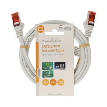 CAT6 Netzwerkkabel RJ45 Stecker RJ45 Stecker S/FTP 1,50 m Rund LSZH - Nedis